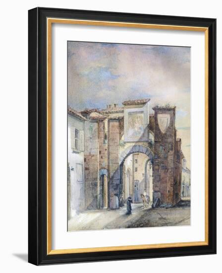 The Old Customs House at San Biagio-Giotto di Bondone-Framed Giclee Print