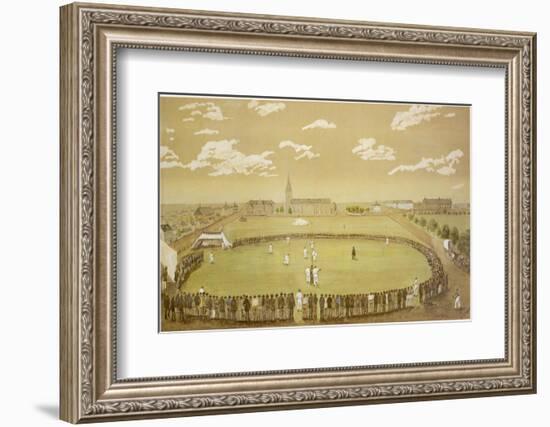 The Old Days of Merry Cricket Club Matches' at the Hyde Park Ground Sydney Australia-T.h. Lewis-Framed Photographic Print