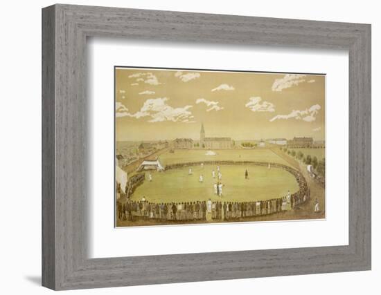 The Old Days of Merry Cricket Club Matches' at the Hyde Park Ground Sydney Australia-T.h. Lewis-Framed Photographic Print