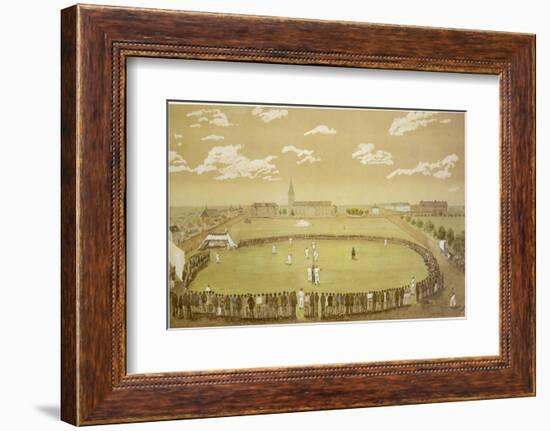The Old Days of Merry Cricket Club Matches' at the Hyde Park Ground Sydney Australia-T.h. Lewis-Framed Photographic Print