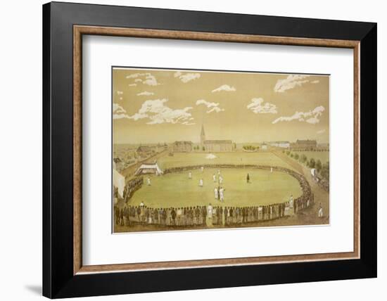 The Old Days of Merry Cricket Club Matches' at the Hyde Park Ground Sydney Australia-T.h. Lewis-Framed Photographic Print