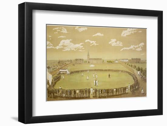 The Old Days of Merry Cricket Club Matches' at the Hyde Park Ground Sydney Australia-T.h. Lewis-Framed Photographic Print