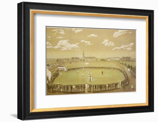 The Old Days of Merry Cricket Club Matches' at the Hyde Park Ground Sydney Australia-T.h. Lewis-Framed Photographic Print