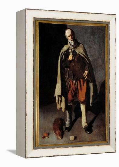 The Old Dog. Painting by George of the Tower (1593-1652), 17Th Century. Dim. 1,86X1,2M. Bergues, Mu-Georges De La Tour-Framed Premier Image Canvas