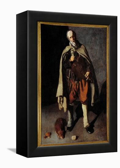 The Old Dog. Painting by George of the Tower (1593-1652), 17Th Century. Dim. 1,86X1,2M. Bergues, Mu-Georges De La Tour-Framed Premier Image Canvas