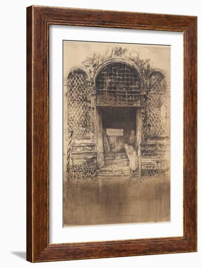 The Old Doorway from The First Venice Set, 1879-1880-James Abbott McNeill Whistler-Framed Giclee Print