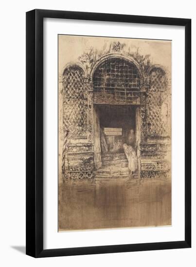 The Old Doorway from The First Venice Set, 1879-1880-James Abbott McNeill Whistler-Framed Giclee Print