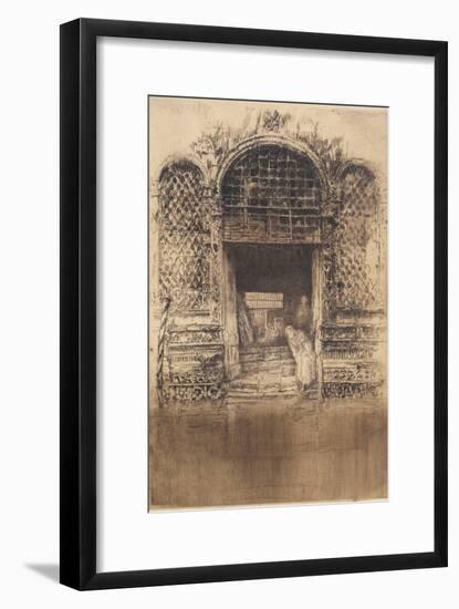 The Old Doorway from The First Venice Set, 1879-1880-James Abbott McNeill Whistler-Framed Giclee Print