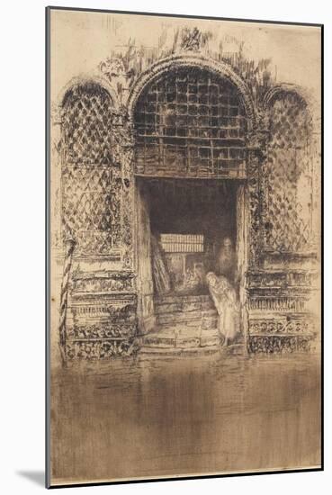 The Old Doorway from The First Venice Set, 1879-1880-James Abbott McNeill Whistler-Mounted Giclee Print