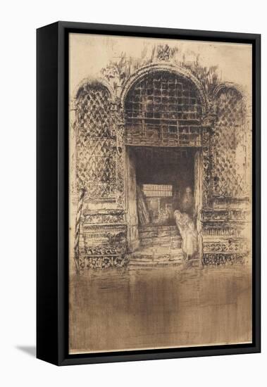 The Old Doorway from The First Venice Set, 1879-1880-James Abbott McNeill Whistler-Framed Premier Image Canvas