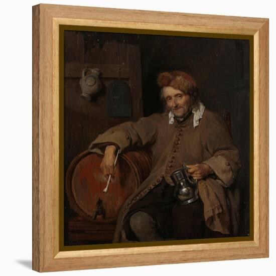 The Old Drinker, c.1661-3-Gabriel Metsu-Framed Premier Image Canvas