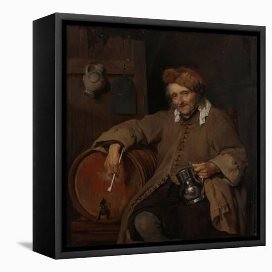 The Old Drinker, c.1661-3-Gabriel Metsu-Framed Premier Image Canvas