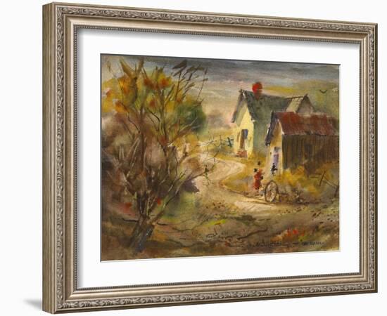 The Old Farm-LaVere Hutchings-Framed Giclee Print