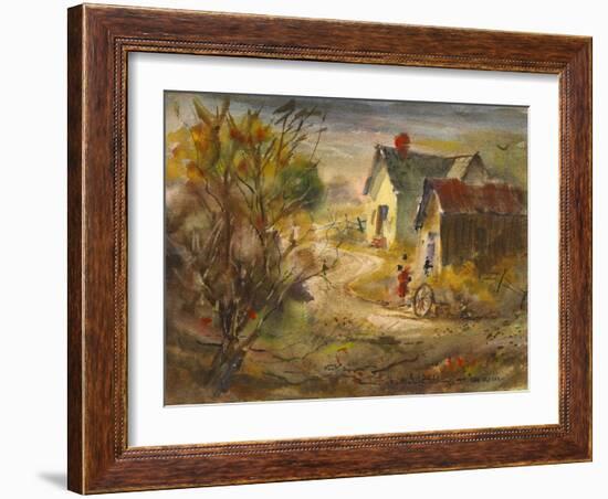 The Old Farm-LaVere Hutchings-Framed Giclee Print