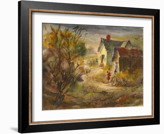 The Old Farm-LaVere Hutchings-Framed Giclee Print