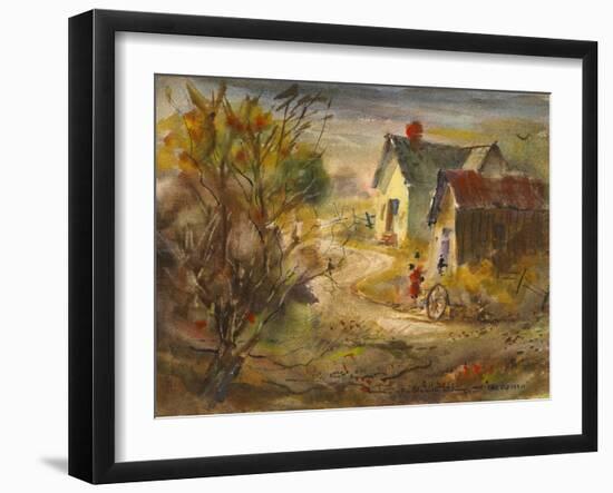 The Old Farm-LaVere Hutchings-Framed Giclee Print