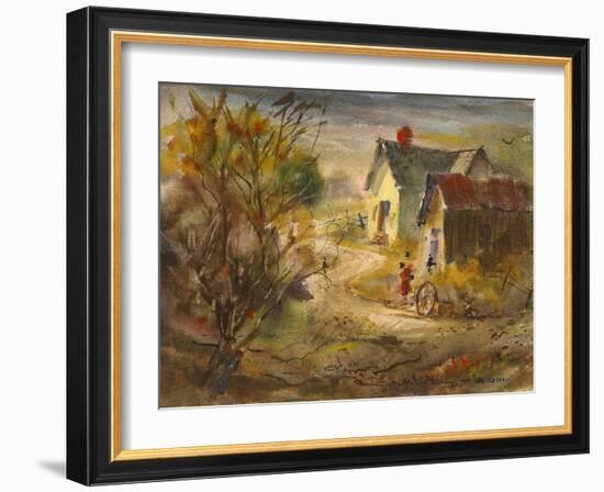 The Old Farm-LaVere Hutchings-Framed Giclee Print