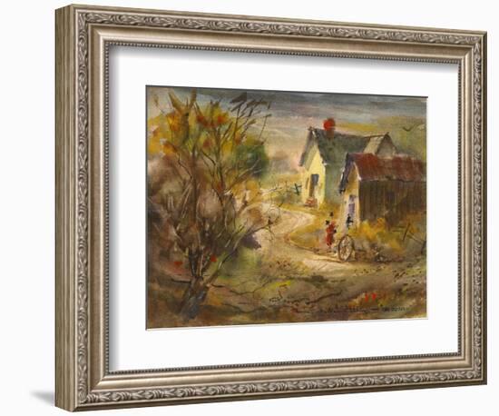 The Old Farm-LaVere Hutchings-Framed Giclee Print