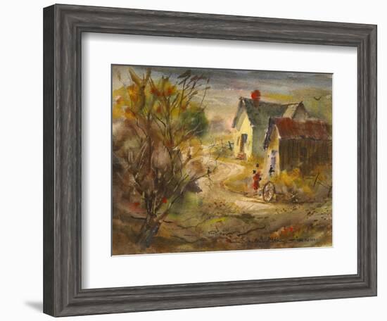 The Old Farm-LaVere Hutchings-Framed Giclee Print