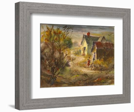 The Old Farm-LaVere Hutchings-Framed Giclee Print