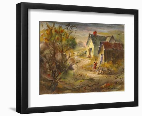 The Old Farm-LaVere Hutchings-Framed Giclee Print