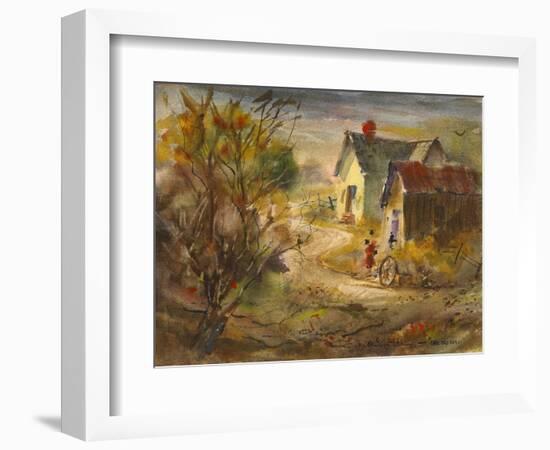 The Old Farm-LaVere Hutchings-Framed Giclee Print