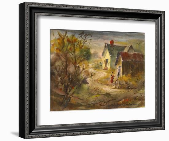 The Old Farm-LaVere Hutchings-Framed Giclee Print