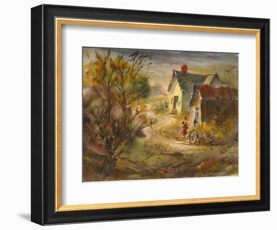 The Old Farm-LaVere Hutchings-Framed Giclee Print