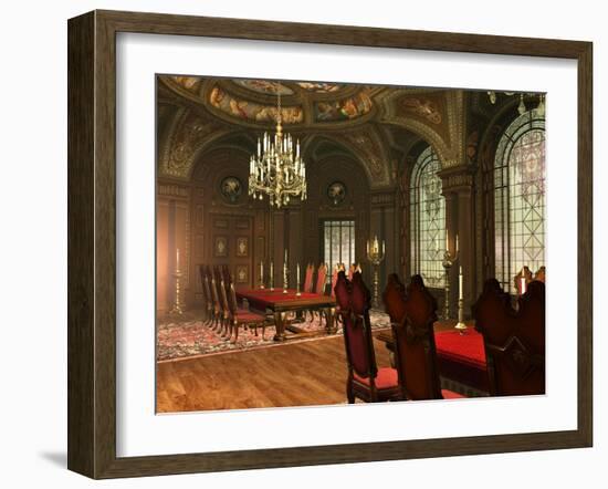 The Old Fashioned Dining Hall-Atelier Sommerland-Framed Art Print