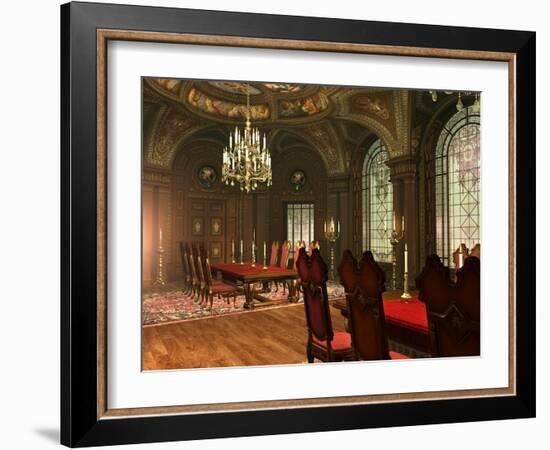 The Old Fashioned Dining Hall-Atelier Sommerland-Framed Art Print