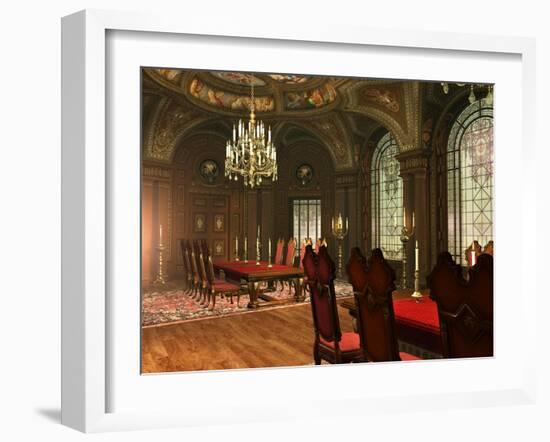 The Old Fashioned Dining Hall-Atelier Sommerland-Framed Art Print