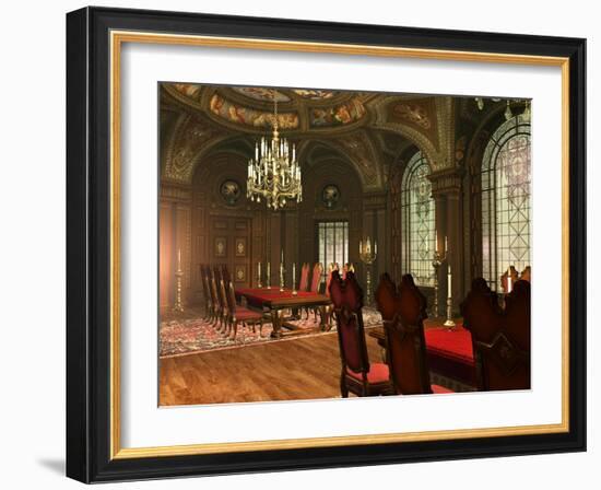 The Old Fashioned Dining Hall-Atelier Sommerland-Framed Art Print