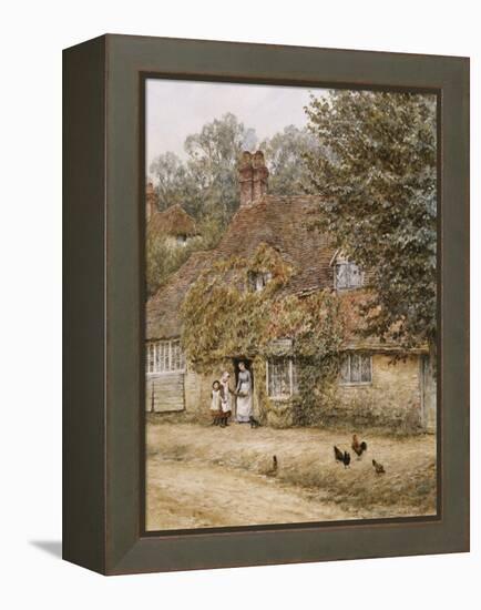 The Old Fish Shop, Haslemere-Helen Allingham-Framed Premier Image Canvas