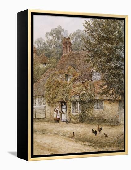 The Old Fish Shop, Haslemere-Helen Allingham-Framed Premier Image Canvas