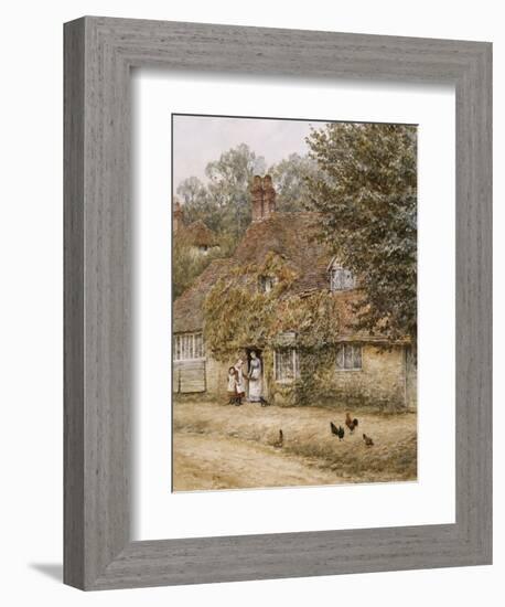 The Old Fish Shop, Haslemere-Helen Allingham-Framed Giclee Print