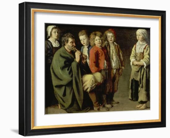 The Old Flutist-Louis Le Nain-Framed Giclee Print