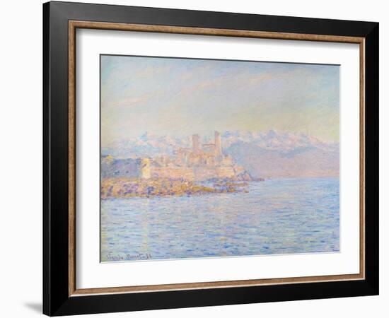 The old fort at Antibes, 1888 (oil on canvas)-Claude Monet-Framed Giclee Print