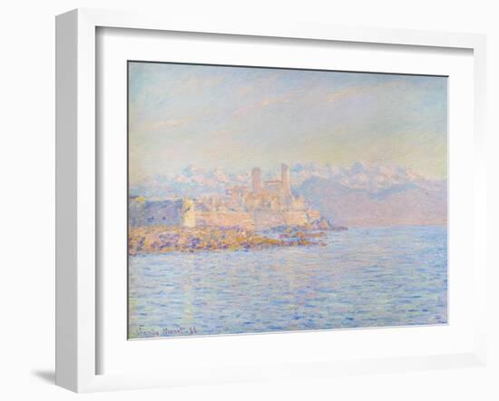 The old fort at Antibes, 1888 (oil on canvas)-Claude Monet-Framed Giclee Print