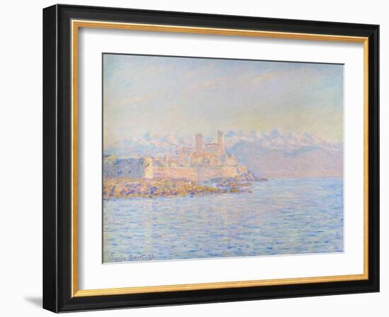 The old fort at Antibes, 1888 (oil on canvas)-Claude Monet-Framed Giclee Print