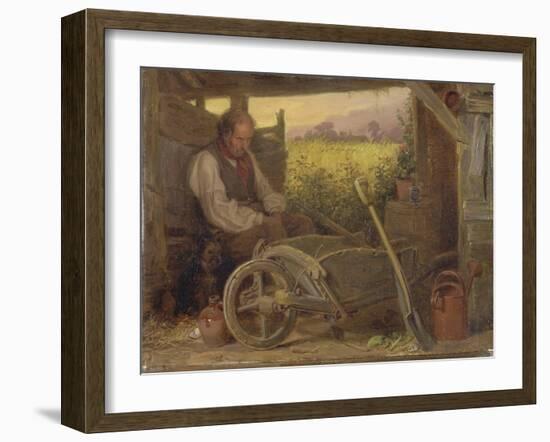 The Old Gardener, 1863-Briton Riviere-Framed Giclee Print