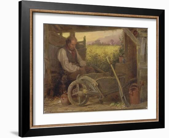 The Old Gardener, 1863-Briton Riviere-Framed Giclee Print