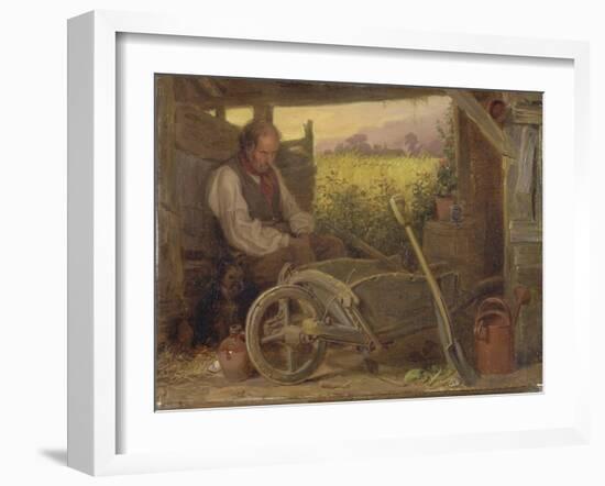 The Old Gardener, 1863-Briton Riviere-Framed Giclee Print