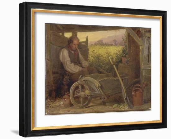 The Old Gardener, 1863-Briton Riviere-Framed Giclee Print