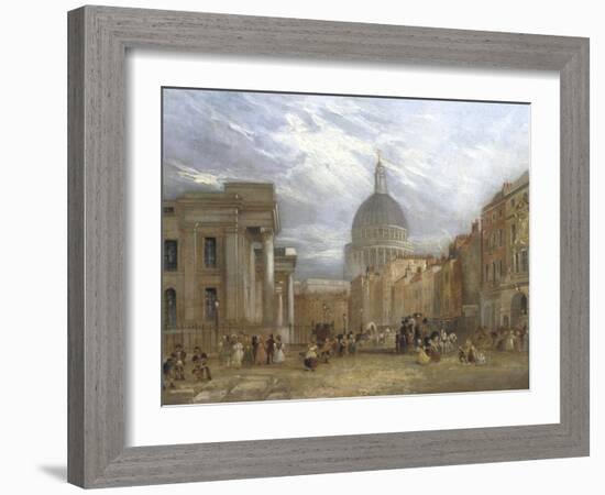 The Old General Post Office and St Martin's Le Grand, 1835-George Sidney Shepherd-Framed Giclee Print