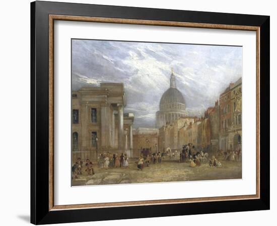 The Old General Post Office and St Martin's Le Grand, 1835-George Sidney Shepherd-Framed Giclee Print