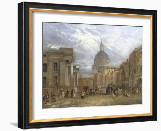 The Old General Post Office and St Martin's Le Grand, 1835-George Sidney Shepherd-Framed Giclee Print