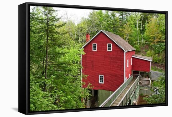 The Old Gristmill-Chuck Burdick-Framed Stretched Canvas