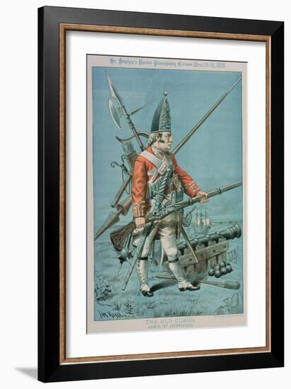 The Old Guard, Armed Yet Defenceless, from 'St. Stephen's Review Presentation Cartoon', 26 May 1888-Tom Merry-Framed Giclee Print