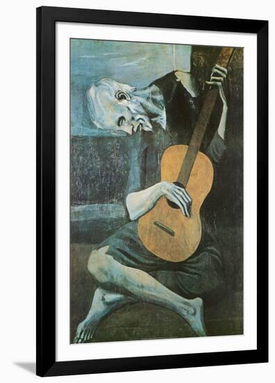 The Old Guitarist, c.1903-Pablo Picasso-Framed Poster