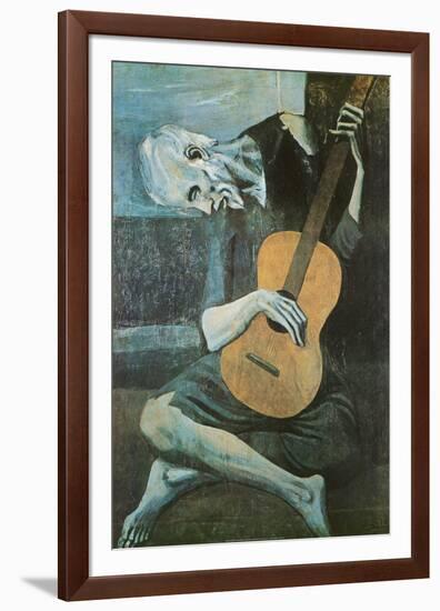 The Old Guitarist, c.1903-Pablo Picasso-Framed Poster